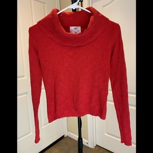 Tocca Red Cowl Neck Size S